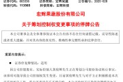 景德镇明日停牌！又一A股，筹划控制权变更